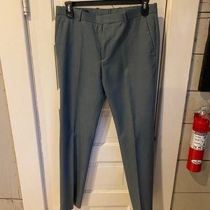 Perry Ellis very slim dress pant 32x32 greenish blue